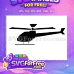 Free Simple Helicopter Free Vehicle Helicopter Free SVG - Instant Download