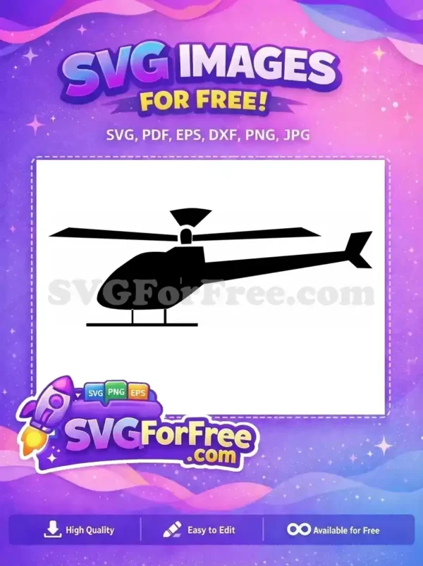 Free Simple Helicopter Free Vehicle Helicopter Free SVG