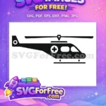 Free Black Medical Helicopter Free Icon Design Free SVG - Instant Download