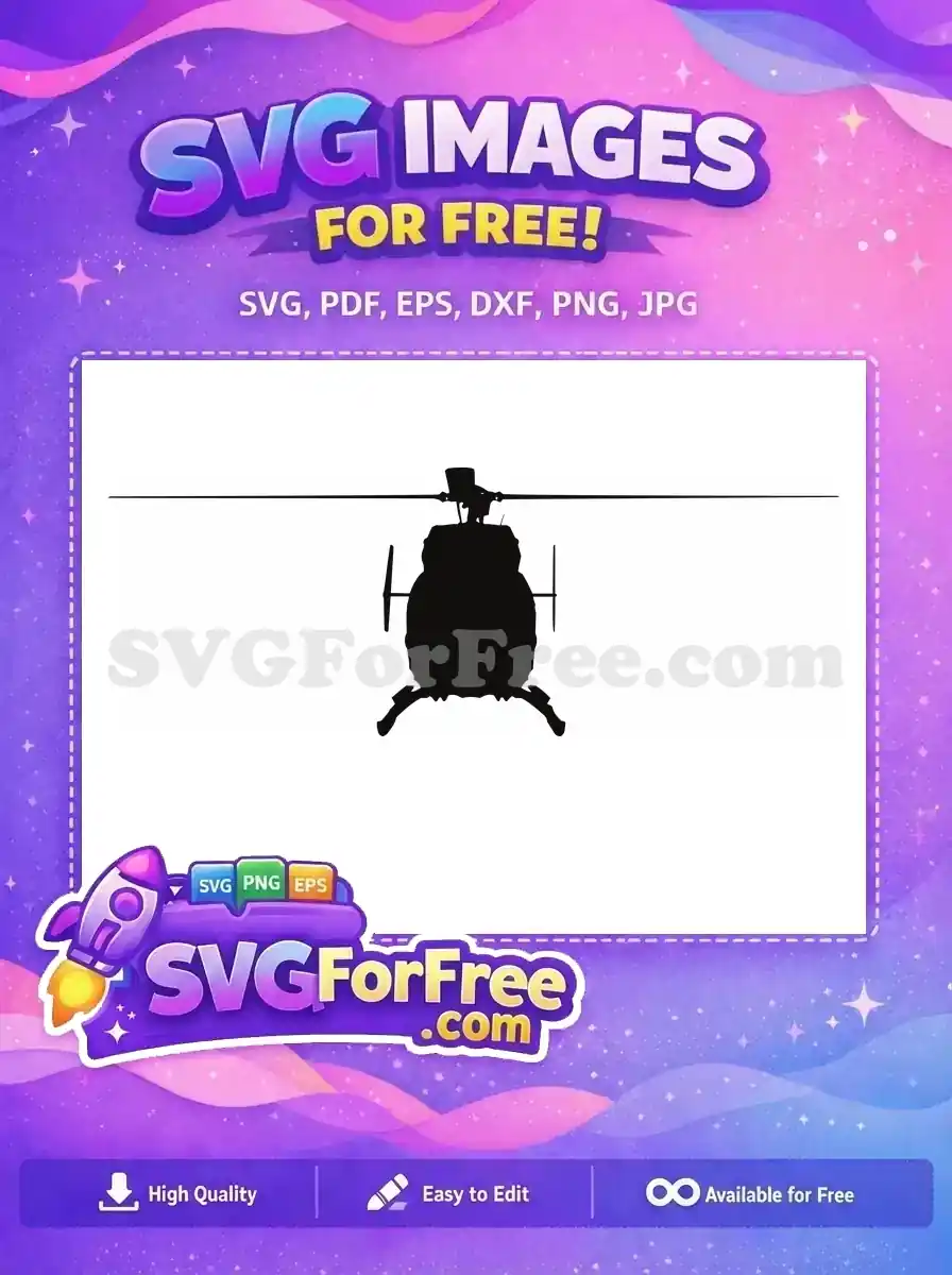 Free Detailed Blades Free Landing Gear Helicopter Free SVG 1