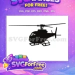 Free Detailed Blades Free Landing Gear Helicopter Free SVG 2 - Instant Download