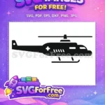 Free Medical Cross Free Emergency Silhouette Helicopter Free SVG - Instant Download