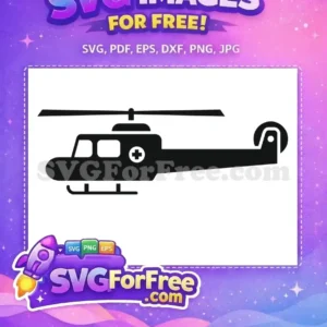 Free Black Medical Free Helicopter Emergency Transport Free SVG