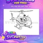 Free Detailed Blades Free Transport Helicopter Free SVG - Instant Download