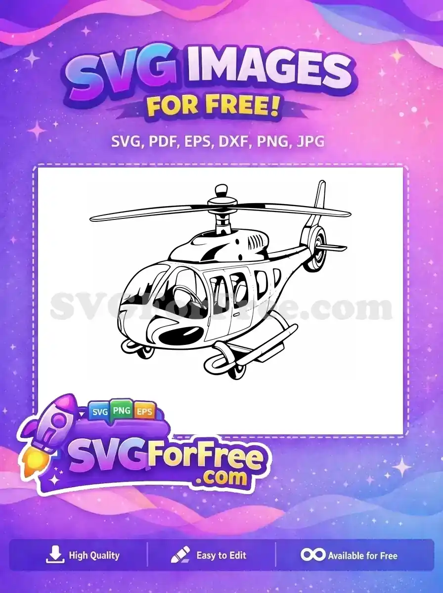 Free Detailed Helicopter Free Silhouette Military Free SVG