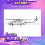 Free Military Transport Free Rotating Blades Helicopter Free SVG - Instant Download