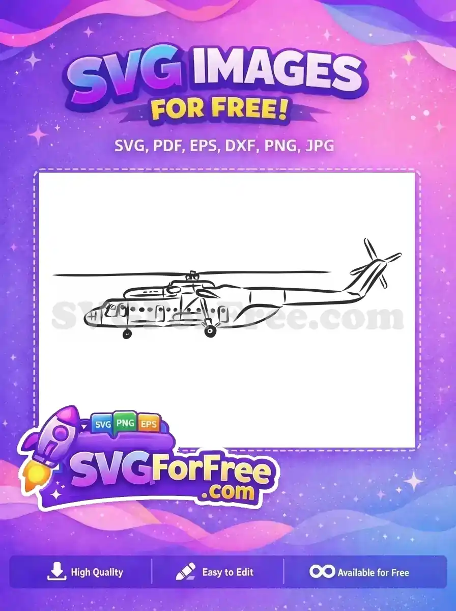 Free Military Transport Free Rotating Blades Helicopter Free SVG