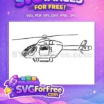 Free Rotary Wing Free Tail Rotor Helicopter Free SVG - Instant Download