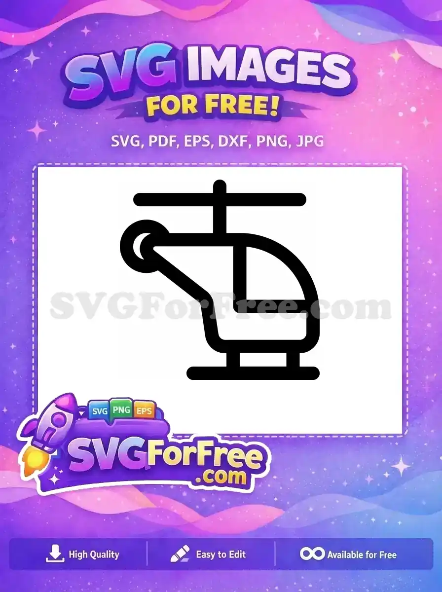 Free Detailed Blades Free Realistic Body Helicopter Free SVG