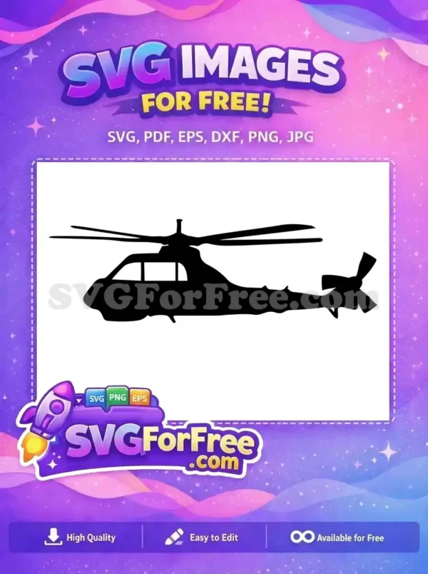 Free Detailed Blades Free Black Silhouette Helicopter Free SVG 3 Free Detailed Blades Free Black Silhouette Helicopter Free SVG 3