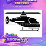 Free Black Silhouette Free Helicopter Low Poly Free SVG - Instant Download