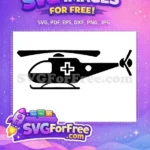 Free Simple Helicopter Free Aviation Transportation Free SVG - Instant Download