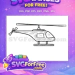 Free Detailed Propellers Free Simple Sketch Helicopter Free SVG - Instant Download