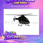 Free Detailed Propellers Free Dark Silhouette Helicopter Free SVG - Instant Download