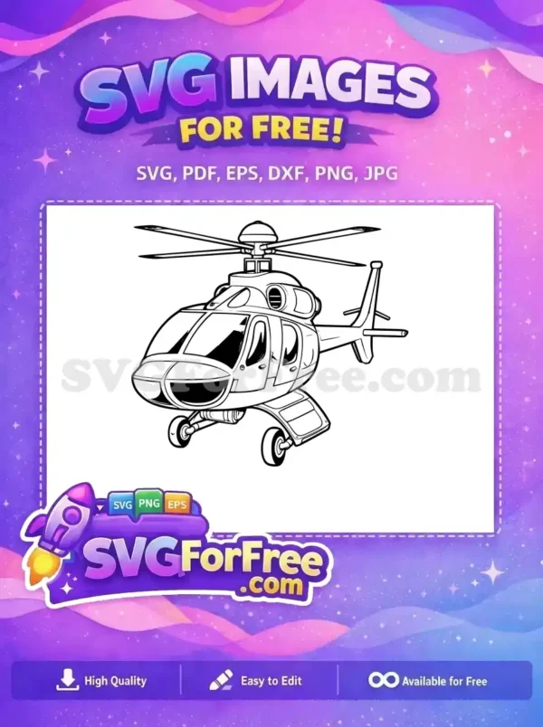 Free Detailed Blades Free Clear Windows Helicopter Free SVG 2