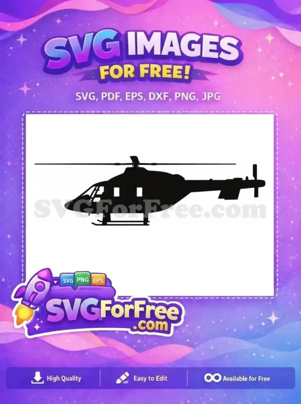 Free Detailed Blades Free Military Design Helicopter Free SVG 18