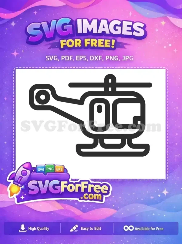 Free Modern Helicopter Free Black Silhouette Air Free SVG