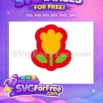 Free Red Flower Free Green Leaf Hello Kitty Free SVG - Instant Download