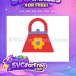 Free Red Bag Free Yellow Flower Hello Kitty Free SVG - Instant Download