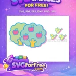 Free Pink Apples Free Yellow Birds Hello Kitty Free SVG - Instant Download