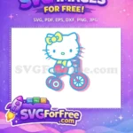 Free Yellow Bow Free Pink Outfit Hello Kitty Free SVG - Instant Download