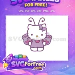Free Butterfly Antennae Hello Kitty Free Heart Wings Movie Free SVG - Instant Download