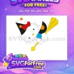 Free Witch Hat Free Broom Hello Kitty Free SVG 1 - Instant Download