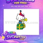 Free Party Hat Free Trumpet Hello Kitty Free SVG - Instant Download