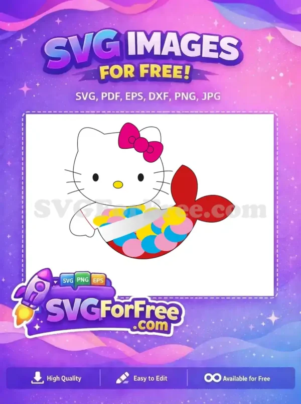 Free Pink Bow Hello Kitty Free Mermaid Tail Free SVG Free Pink Bow Hello Kitty Free Mermaid Tail Free SVG