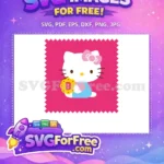 Free Pink Bow Free Letter B Hello Kitty Free SVG - Instant Download