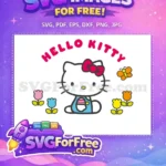 Free Pink Bow Free Blue Outfit Hello Kitty Free SVG 2 - Instant Download