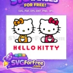 Free Orange Bow Free Pink Bow Hello Kitty Free SVG - Instant Download