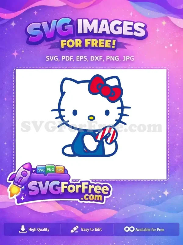 Free Red Bow Free Paddle Hello Kitty Free SVG