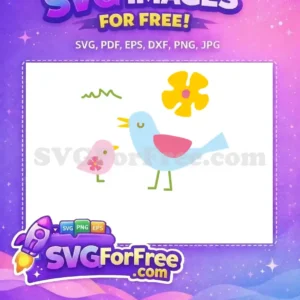 Free Blue Bird Singing Free Pink Flower Spring Free SVG Free Blue Bird Singing Free Pink Flower Spring Free SVG