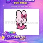 Free Pink Bowknot Free Dress Hello Kitty Free SVG - Instant Download