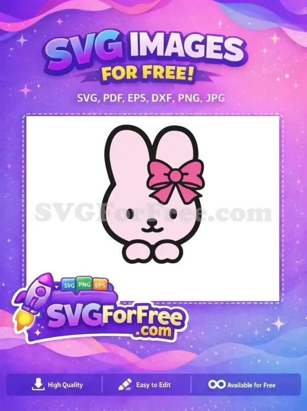 Free Pink Bow Hello Kitty Free Kawaii Face Free SVG