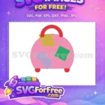 Free Pink Luggage Free Colorful Stickers Hello Kitty Free SVG - Instant Download