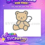 Free Winged Bear Free Beige Teddy Hello Kitty Free SVG - Instant Download