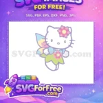 Free Flower Crown Free Butterfly Wings Hello Kitty Free SVG 2 - Instant Download