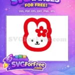 Free Red Flower Free Hello Kitty Face Anime Free SVG - Instant Download