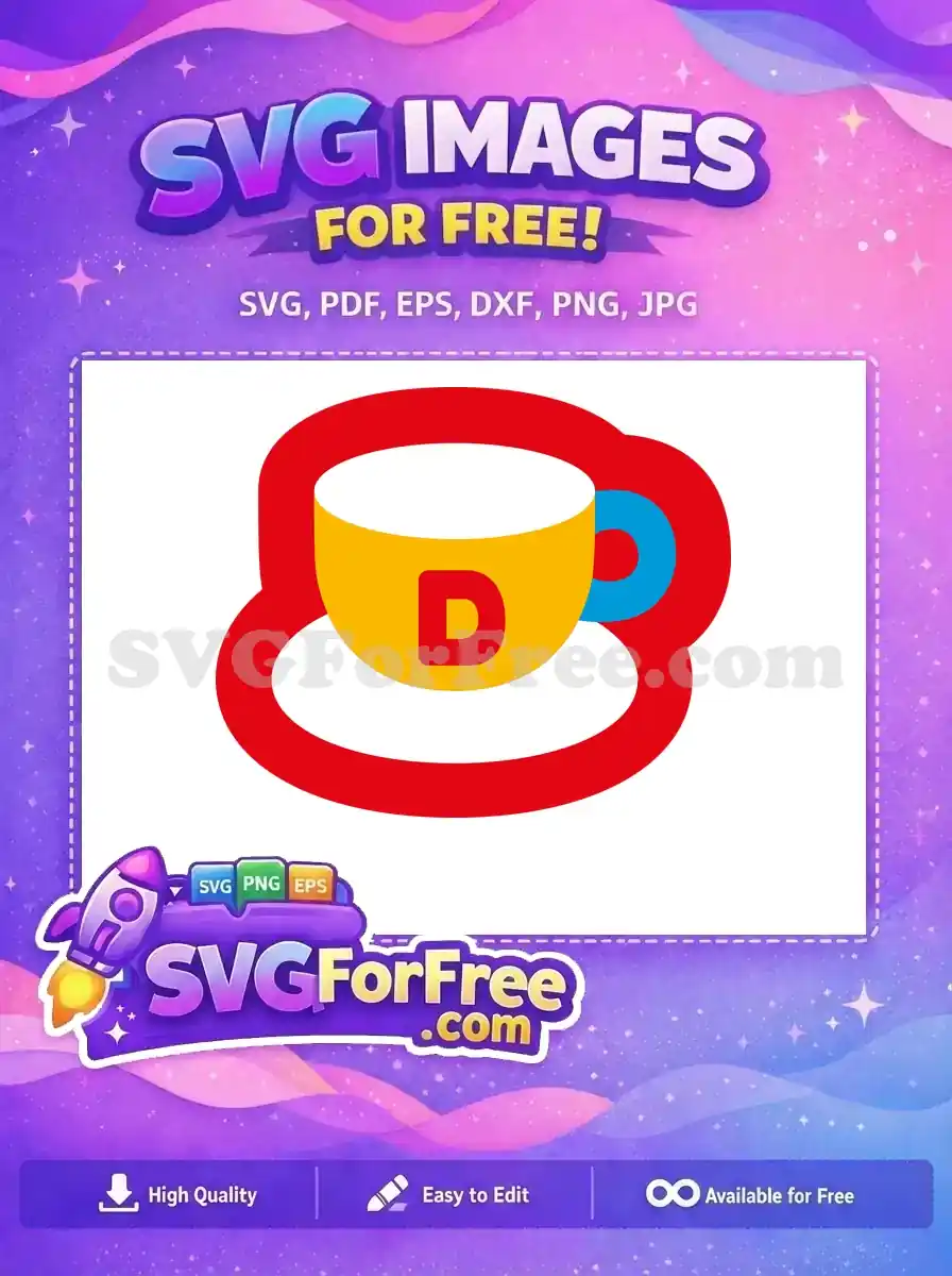 Free Yellow Cup Free Red Letter D Hello Kitty Free SVG