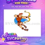 Free Archer Pose Free Orange Outfit Hercules Movie Free SVG - Instant Download