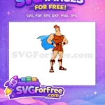 Free Confident Hero Free Blue Cape Hercules Free SVG - Instant Download