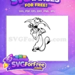 Free Imp Scared Expression Free Black Silhouette Hercules Free SVG - Instant Download