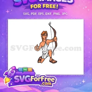 Free Archer Pose Free Greek Toga Hercules Free SVG