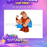 Free Smiling Hercules Free Muscle Flex Hercules Movie Free SVG - Instant Download