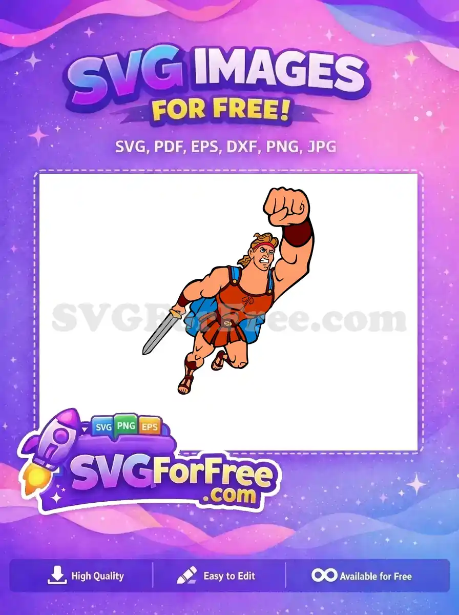 Free Angry Hercules Free Sword Punch Hercules Movie Free SVG