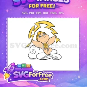 Free Baby Hercules Lightning Free Cloud Sitting Hercules Free SVG
