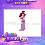 Free Smiling Megara Free Purple Dress Hercules Free SVG 2 - Instant Download