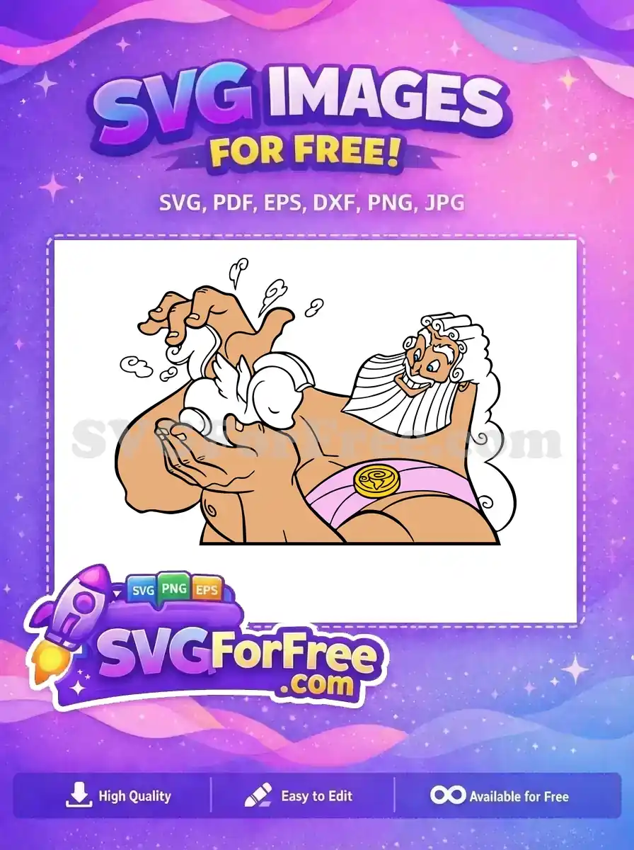 Free Smirking Hercules Free Cloud Washing Hercules Movie Free SVG